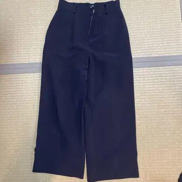 GALLERY VISCOSE 네이비 와이드 팬츠