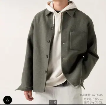 그레이 L 자켓 버튼 포함