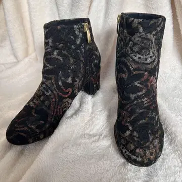 ROCKPORT 다색 무늬 지퍼 부티 부츠