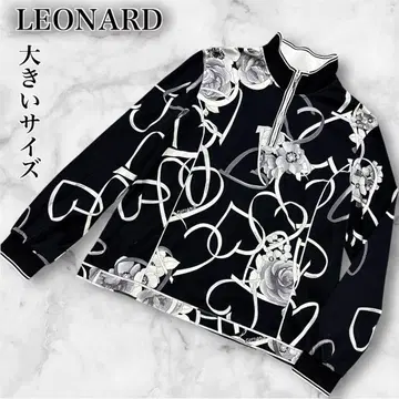 새상품급 빅 사이즈 leonard 흑백 피케 셔츠