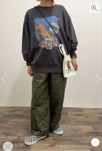 로데오 크라운 와이드 보울 즉시 완판! 별 패턴 퀼팅 캐주얼 팬츠