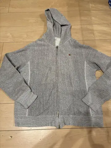 Champion 90s 그레이 집업 후드티 L