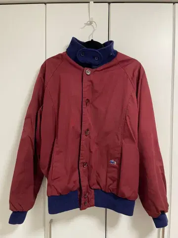 라코스테 리버서블 자켓 버건디 네이비