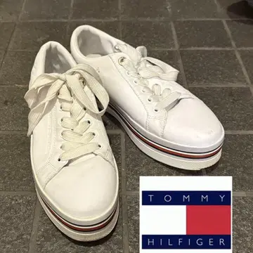 TOMMY HILFIGER 타미힐피거 / 화이트 통굽 스니커즈
