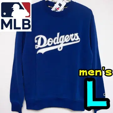 [ 새상품 ] 다저스 맨투맨 트레이닝복 L 남성용 MLB 공식 파랑 LA
