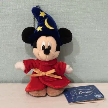 디즈니 D23 마법사의 제자 소서러 미키 봉제 인형 키링