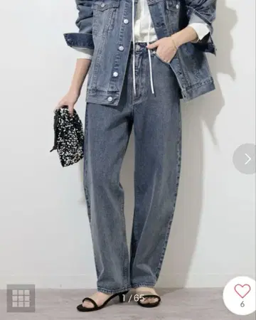 JOURNAL STANDARD relume 커브 라인 데님