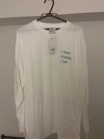 Chaos Fishing Club 긴팔 티셔츠 XL 화이트