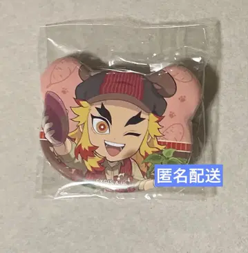 귀멸의 칼날 곰 캔뱃지 렌고쿠