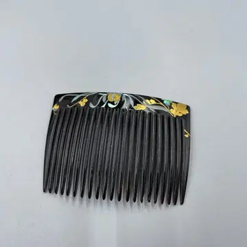 240 빈티지 하자품 꽃 무늬 블랙 머리핀