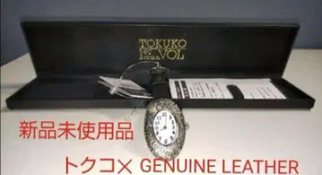 하자품! 미사용 토쿠코 프리미어볼 GENUINE LEATHER 손목시계