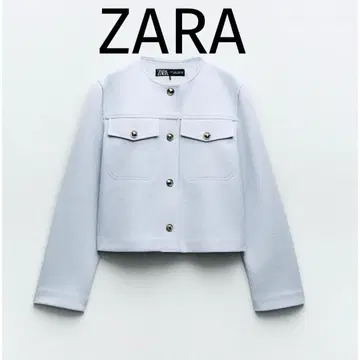 [ 즉시 완판 아이템 ] 자라 ZARA 소프트 숏 자켓 노카라 자켓 M