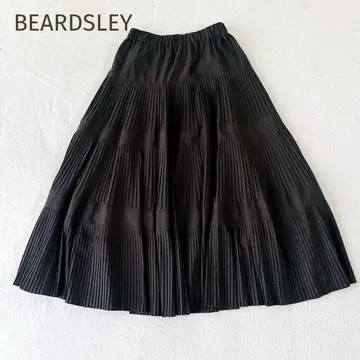 새상품급 BEARDSLEY 플리츠 캉캉 스커트 블랙 프리 사이즈