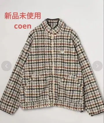 coen (코엔) Penneys (페니즈) 별주 보아 지퍼 블루종