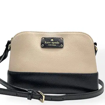 새상품급 kate spade 바이컬러 숄더백 아이보리 블랙