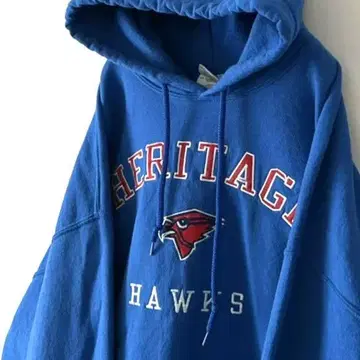 길단 HERITAGE 호크스 후드티 XL 블루 파랑 구제 의류