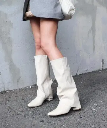 [ EVOL ] 플레어 와이드 샤프트 롱 부츠