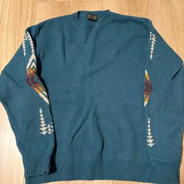 Pendleton 파랑 L 기하학 패턴 스웨터