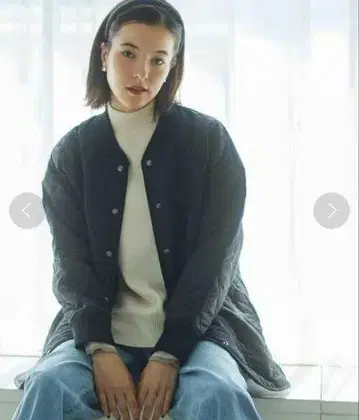 어반 리서치 서니 라벨 블루종