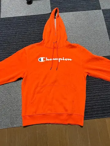 Champion 오렌지 후드티