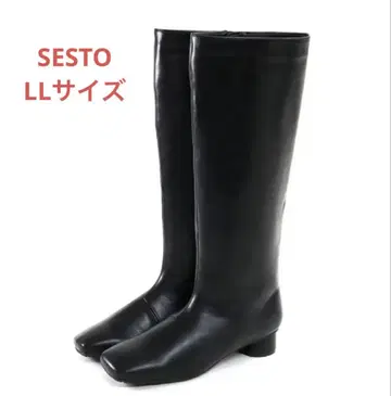 SESTO 롱 부츠 로우힐