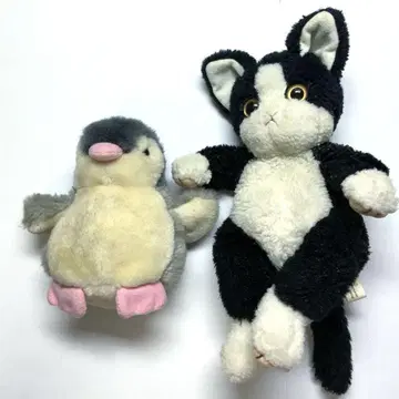 [ 희소품 ] ALFA 알파 산애로우 봉제 인형 고양이 펭귄