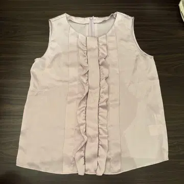 질 스튜어트 연보라색 프릴 슬리브리스 S
