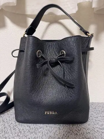 FURLA 훌라 코스탄자 숄더백 블랙 시보 가죽