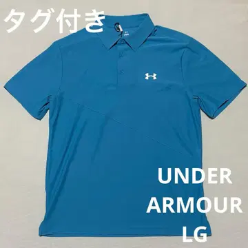 UNDER ARMOUR 언더아머 남성용 골프 피케 셔츠 블루 L