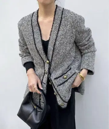 TWEED 가디건 자켓