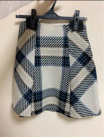 snidel 로빙 체크 미니 스커트