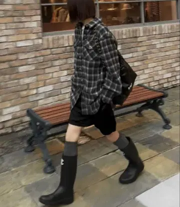 ok.soon flannel check shirt