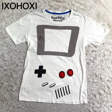 IXOHOXI 화이트칼라 게임보이 디자인 T셔츠