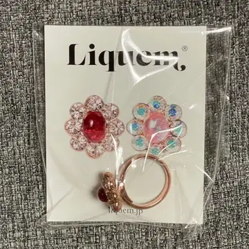 Liquem 블룸링 레드 1월 반지