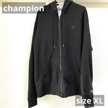 champion 챔피온 풀 집업 후드티 XL 블랙 US 구제 의류