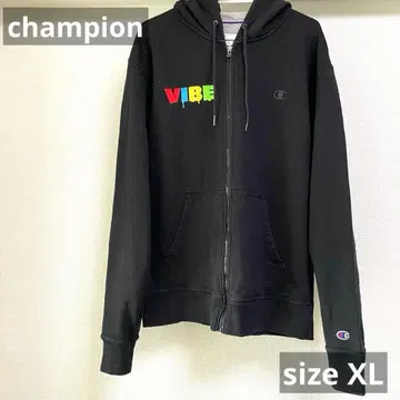 champion 챔피온 풀 집업 후드티 XL 블랙 US 구제 의류