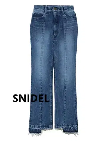 SNIDEL 백 레이스업 데님