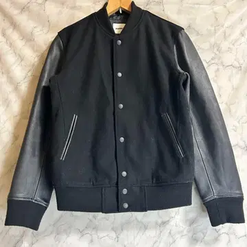 monkey time 몽키타임 양가죽 바시티 자켓 올 블랙 S