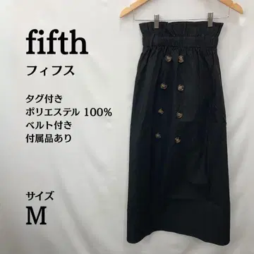 택 포함 새상품 fifth 하이웨스트 롱 스커트 원 숄더 M 사이즈