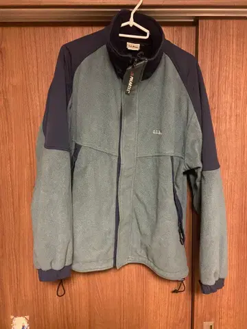L.L.Bean 플리스 자켓 그린/네이비 M 사이즈