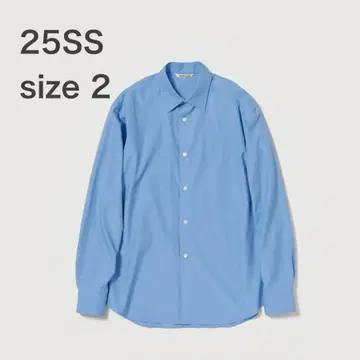 택 포함 25SS 오라리 WASHED FINX TWILL SHIRT
