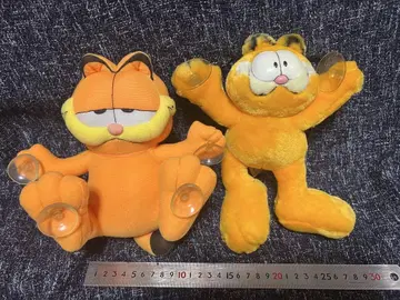 당시물 가필드 흡착컵 달린 봉제 인형 2세트