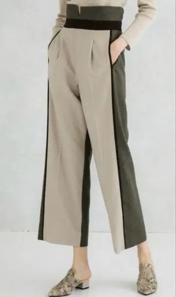 유나이티드 도쿄 바이컬러 와이드 팬츠 1