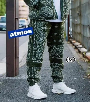 미사용 atmos 콜라보 ( M ) 플리스 팬츠