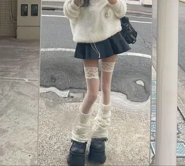 가죽 미니 스커트 플레어 락 y2k 그런지