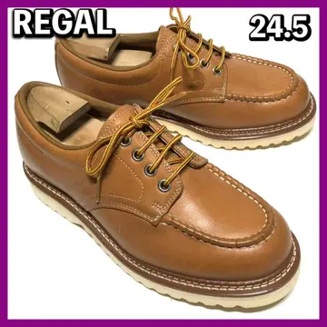 REGAL 리걸 24.5cm 남성용 모크토 워크 슈즈 브라운
