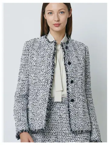 새상품급 요시에 이나바 2024AW 테이프얀 트위드 자켓 size 11호