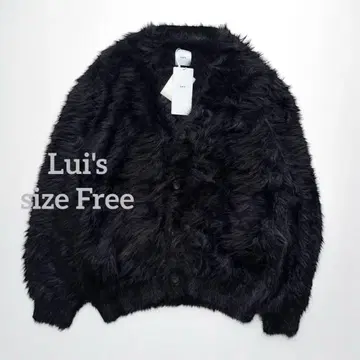 1552 루이스(Lui's) 샤기 가디건 루즈핏 블랙