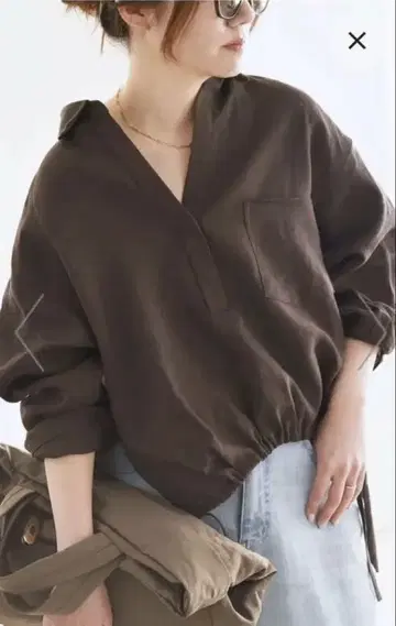 SHIPS quaranciel 라미 개더 스키퍼 풀오버