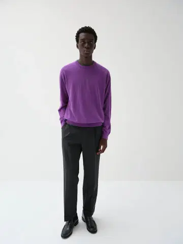 신상 cash&barba 울 캐시미어 150 크루넥 Purple 1